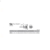 PRJ6-4 PISCO PLASTIC PUSH-IN FITTING 4MM PLUG-IN X 4MM TUBE X 6MM TUBE(4) DBL "Y"