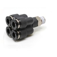 PISCO PLASTIC PUSH-IN FITTING 1/8" BSPT X 4MM TUBE MALE DBL BRANCH "Y"