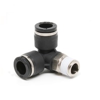 PISCO PLASTIC PUSH-IN FITTING 10MM TUBE X 1/4" BSPT MALE TRIPOD ELBOW