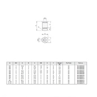 R412005272 NUMATICS/AVENTICS MINI PLASTIC PUSH-IN FITTING 4MM TUBE X M7 MALE (OVAL)