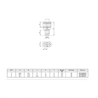 R412005431 NUMATICS/AVENTICS PLASTIC PUSH-IN FITTING 6MM TUBE UNION "Y" (OVAL)