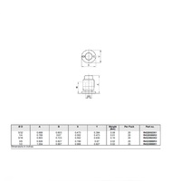 R432000052 NUMATICS/AVENTICS PLASTIC PUSH-IN FITTING 1/4" TUBE CAP (OVAL)