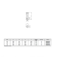 R432000150 NUMATICS/AVENTICS PLASTIC PUSH-IN FITTING 1/2" TUBE UNION (OVAL)