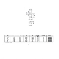 R432000170 NUMATICS/AVENTICS PLASTIC PUSH-IN FITTING 5/32" TUBE UNION TEE (OVAL)