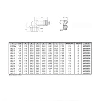 R432002637 NUMATICS/AVENTICS PLASTIC PUSH-IN FITTING 3/8" TUBE X 1/8" UNIV MALE ELBOW (OVAL)