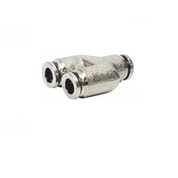 NUMATICS/AVENTICS NP BRASS PUSH-IN FITTING 1/4" TUBE UNION "Y"