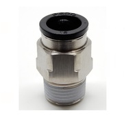 PISCO PLASTIC PUSH-IN FITTING 10MM TUBE X 1/8" BSPT MALE