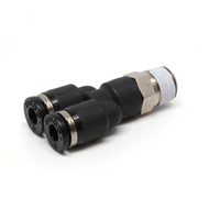 PISCO PLASTIC PUSH-IN FITTING 10MM TUBE X 1/4" BSPT MALE BRANCH "Y"
