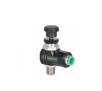 NUMATICS/AVENTICS FLOW CONTROL 1/8" TUBE X 10/32" UNF MALE METER OUT, KNOB ADJ