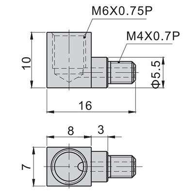 AIRTAC LINEAR RAIL PARTS BEARING GREASE ELBOW NIPPLE M4 TO M6, FOR BEARING SERIES 15