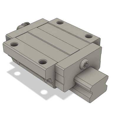LSD15BK-F1N-N-D-M4 AIRTAC LOW PROFILE RAIL BEARING LSD 15MM SERIES, NORMAL ACCURACY WITH NO PRELOAD (D) STANDARD, TOP MOUNTING FLANGE - NORMAL BODY