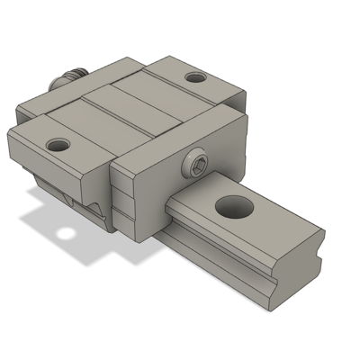 LSD15BK-F1S-N-D-M4 AIRTAC LOW PROFILE RAIL BEARING LSD 15MM SERIES, NORMAL ACCURACY WITH NO PRELOAD (D) STANDARD, TOP MOUNTING FLANGE - SHORT BODY