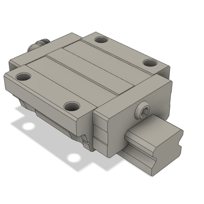 LSD15BK-F2N-N-D-M4 AIRTAC LOW PROFILE RAIL BEARING LSD 15MM SERIES, NORMAL ACCURACY WITH NO PRELOAD (D) STANDARD, BOTTOM MOUNTING FLANGE - NORMAL BODY