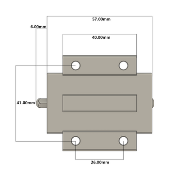 LSD15BK-F1N-N-D-M4 AIRTAC LOW PROFILE RAIL BEARING LSD 15MM SERIES, NORMAL ACCURACY WITH NO PRELOAD (D) STANDARD, TOP MOUNTING FLANGE - NORMAL BODY