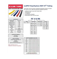 PE06MDBK ATP TUBING PE 6MM X 4MM 1000' BLACK