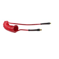 COILHOSE TUBING<BR>PU 12MM X 8MM 25' RED (95A) 1/4