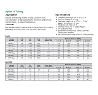 1J-206-10 FREELIN-WADE TUBING NYLON 3/8" X .275" 100' NATURAL