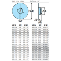 08040136 TOLOMATIC BRAKE FIXED HUB DISC WITH QUICK DISDISCONNECT, 12" DISC DIAMETER, 2.25" BORE, 0.156" THICKNESS