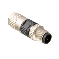 M12 FIELD ATTACHABLE INSULATION DISPLACEMENT CONNECTORS 4 PIN MALE STRAIGHT
