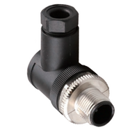 M12 FIELD ATTACHABLE SCREW TERMINAL CONNECTORS 4 PIN MALE ELBOW