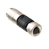 M8 FIELD ATTACHABLE INSULATION DISPLACEMENT CONNECTORS 3 PIN FEMALE STRAIGHT
