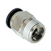 FLOFLEX COMPOSITE PUSH-IN PNEUMATIC FITTING, 10MM TUBE X 3/8" BSPT MALE REDUCER