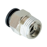 FLOFLEX COMPOSITE PUSH-IN PNEUMATIC FITTING, 12MM TUBE X 1/2" BSPT MALE REDUCER