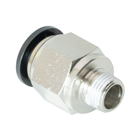 FLOFLEX COMPOSITE PUSH-IN PNEUMATIC FITTING, 3/8" TUBE X 1/8" NPT MALE REDUCER