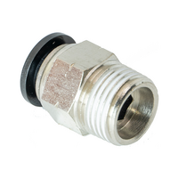 FLOFLEX COMPOSITE PUSH-IN PNEUMATIC FITTING, 3/8" TUBE X 3/8" NPT MALE REDUCER