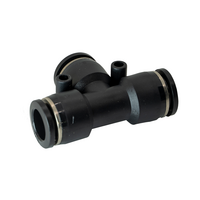 FLOFLEX COMPOSITE PUSH-IN PNEUMATIC FITTING, 1/2" TUBE UNION TEE