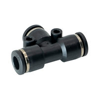 FLOFLEX COMPOSITE PUSH-IN PNEUMATIC FITTING, 1/4" TUBE UNION TEE