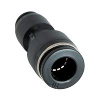 FLOFLEX COMPOSITE PUSH-IN PNEUMATIC FITTING, 3/8" TUBE X 1/4" TUBE REDUCING UNION