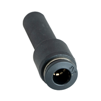 FLOFLEX COMPOSITE PUSH-IN PNEUMATIC FITTING, 3/8" TUBE STEM X 1/4" TUBE PLUG-IN REDUCER