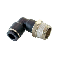 FLOFLEX COMPOSITE PUSH-IN PNEUMATIC FITTING, 10MM TUBE X 1/2" BSPT MALE 90 DEGREE REDUCING ELBOW