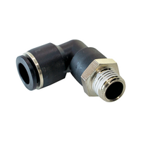 FLOFLEX COMPOSITE PUSH-IN PNEUMATIC FITTING, 10MM TUBE X 1/4" BSPT MALE 90 DEGREE REDUCING ELBOW