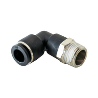 FLOFLEX COMPOSITE PUSH-IN PNEUMATIC FITTING, 10MM TUBE X 3/8" BSPT MALE 90 DEGREE REDUCING ELBOW