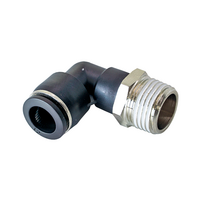 FLOFLEX COMPOSITE PUSH-IN PNEUMATIC FITTING, 12MM TUBE X 1/2" BSPT MALE 90 DEGREE REDUCING ELBOW