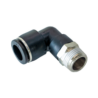 FLOFLEX COMPOSITE PUSH-IN PNEUMATIC FITTING, 12MM TUBE X 3/8" BSPT MALE 90 DEGREE REDUCING ELBOW