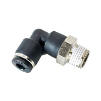 FLOFLEX COMPOSITE PUSH-IN PNEUMATIC FITTING, 4MM TUBE X 1/8" BSPT MALE 90 DEGREE REDUCING ELBOW