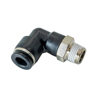 FLOFLEX COMPOSITE PUSH-IN PNEUMATIC FITTING, 6MM TUBE X 1/8" BSPT MALE 90 DEGREE REDUCING ELBOW