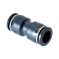 FLOFLEX COMPOSITE PUSH-IN PNEUMATIC FITTING, 1/2" TUBE UNION