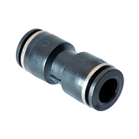 FLOFLEX COMPOSITE PUSH-IN PNEUMATIC FITTING, 3/8" TUBE UNION