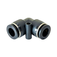 FLOFLEX COMPOSITE PUSH-IN PNEUMATIC FITTING, 3/8" TUBE UNION 90 DEGREE ELBOW