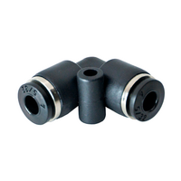 FLOFLEX COMPOSITE PUSH-IN PNEUMATIC FITTING, 5/32" TUBE UNION 90 DEGREE ELBOW