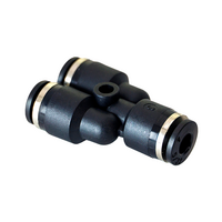 FLOFLEX COMPOSITE PUSH-IN PNEUMATIC FITTING, 5/32" TUBE UNION "Y"