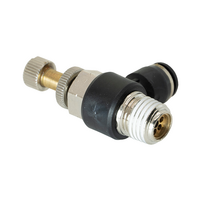 FLOFLEX COMPOSITE FLOW CONTROL, 1/4" TUBE X 1/4" NPT MALE REDUCER METER OUT - KNOB ADJUSTMENT