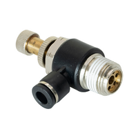 FLOFLEX COMPOSITE FLOW CONTROL, 1/4" TUBE X 3/8" NPT MALE REDUCER METER OUT - KNOB ADJUSTMENT