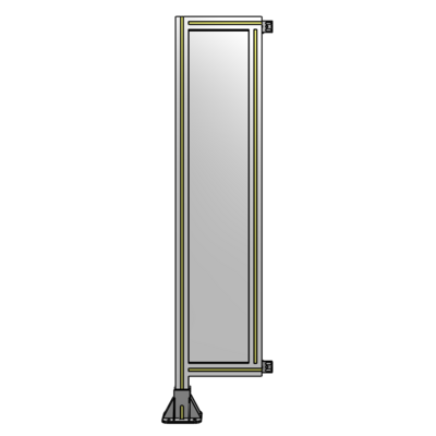SINGLE PANEL-LEG ON LEFT WITH HINGES 1400MM X 300MM  1/4" POLYCARBONATE, AS A KIT