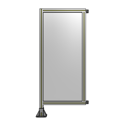 SINGLE PANEL-LEG ON LEFT WITH HINGES 1400MM X 600MM  1/4" POLYCARBONATE, AS A KIT
