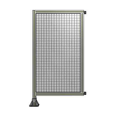 SINGLE PANEL-LEG ON LEFT WITH HINGES 1400MM X 750MM  1" MESH, FULLY ASSEMBLED